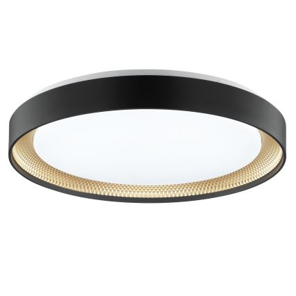 Brilliant - LED Димований стельовий світильник WALDO LED/36W/230V 3000-6500K, діаметр 48,5 см, чорний/золотий + пульт дистанційного керування