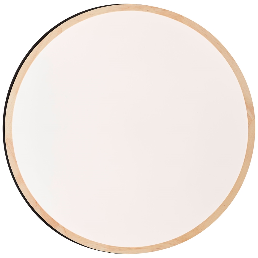 Brilliant - Світлодіодний стельовий світильник з регулюванням яскравості BAARLO LED/36W/230V 3000-6500K діаметр 50 см чорний/каучукове дерево + пульт дистанційного керування