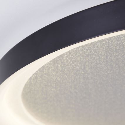Brilliant - Світлодіодний стельовий світильник з регулюванням яскравості QUITO LED/30W/230V 3000K діаметр 42 см чорний