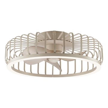 Brilliant - LED стельовий світильник з вентилятором CAPO LED/36W/230V 2700-6500K з регульованою яскравістю, діаметр 48 см, бежевий + пульт дистанційного керування