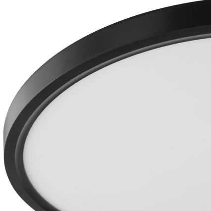 Brilliant - LED стельовий світильник GALO LED/26W/230V з датчиком руху та датчиком сутінків, діаметр 40 см, чорний