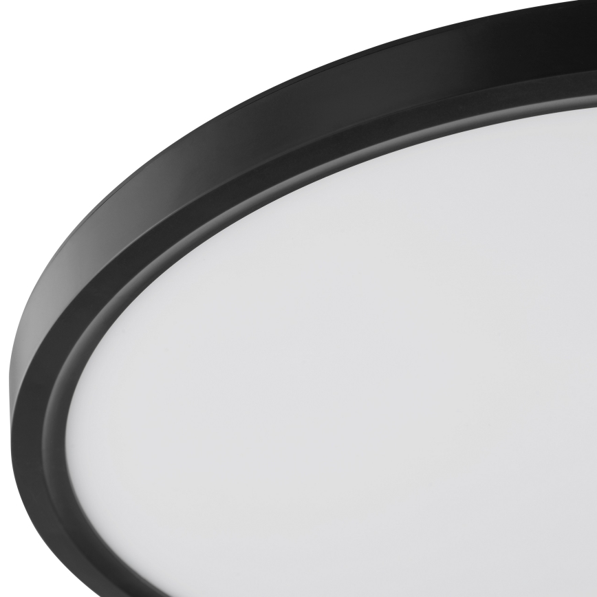 Brilliant - LED стельовий світильник GALO LED/26W/230V з датчиком руху та датчиком сутінків, діаметр 40 см, чорний