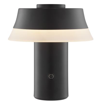Brilliant - перезаряджувана сенсорна настільна лампа з регулюванням яскравості KINICH LED/2,5W/5V 2700K 2600 mAh чорна
