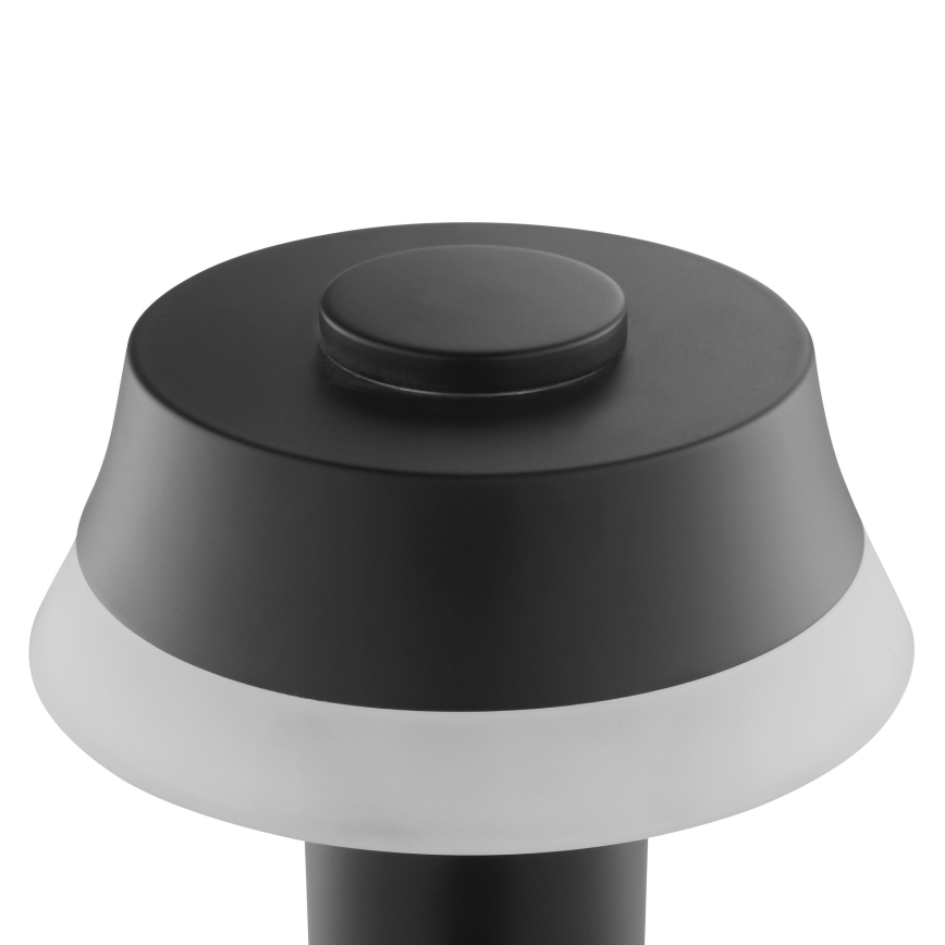 Brilliant - перезаряджувана сенсорна настільна лампа з регулюванням яскравості KINICH LED/2,5W/5V 2700K 2600 mAh чорна