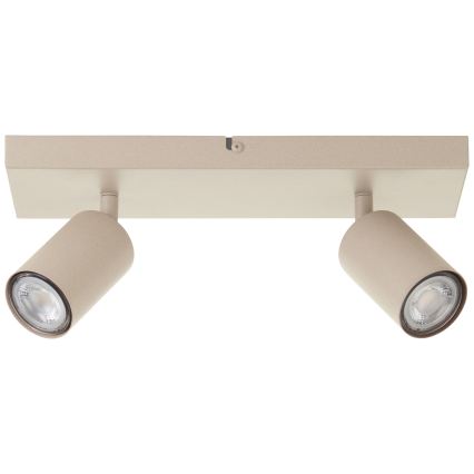 Brilliant - LED точковий світильник JELLO 2xGU10/5W/230V бежевий