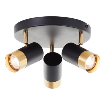 Brilliant - LED точковий світильник VIGOLO 3xGU10/5W/230V чорний/золотий