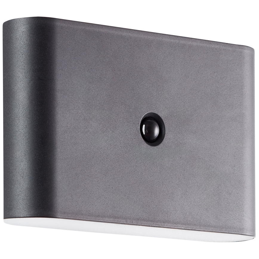 Brilliant - Светильник настенный уличный с датчиком, аккумуляторный, LED XINO LED/3W/5V 3600 mAh IP44, черный