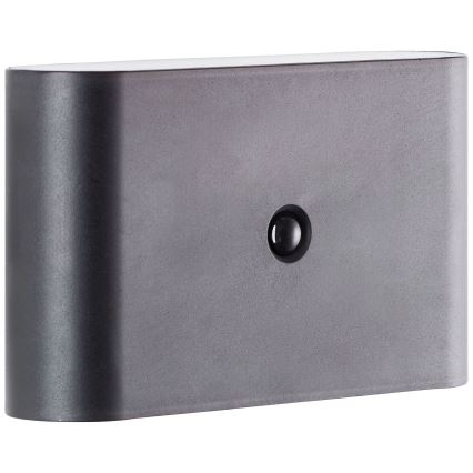 Brilliant - Светильник настенный уличный с датчиком, аккумуляторный, LED XINO LED/3W/5V 3600 mAh IP44, черный