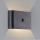 Brilliant - LED Вуличний акумуляторний настінний світильник з датчиком XINO LED/3W/5V IP44 чорний