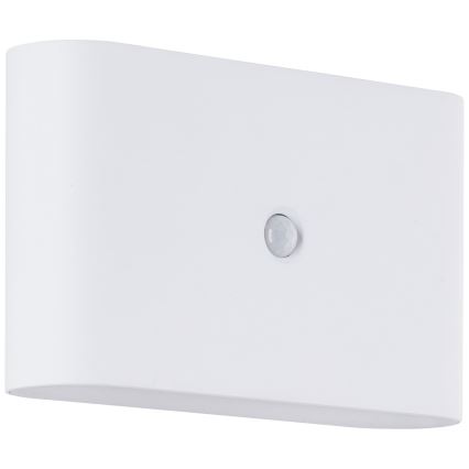 Brilliant - LED Вуличний акумуляторний настінний світильник з датчиком XINO LED/3W/5V IP44 білий