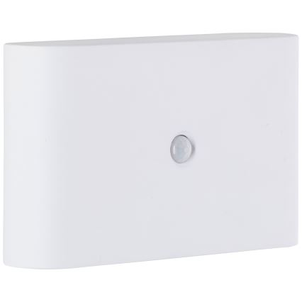 Brilliant - LED Вуличний акумуляторний настінний світильник з датчиком XINO LED/3W/5V IP44 білий