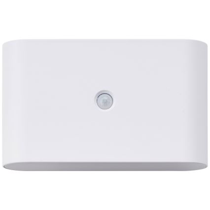 Brilliant - LED Вуличний акумуляторний настінний світильник з датчиком XINO LED/3W/5V IP44 білий