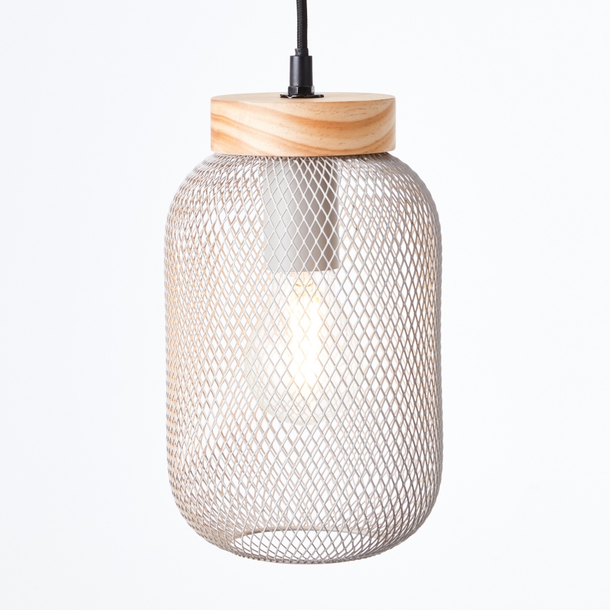 Brilliant - Люстра на тросе GIADA 1xE27/40W/230V диам. 16 см серая