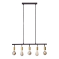 Brilliant - Люстра на тросе TIFFANY 5xE27/28W/230V черный/латунь