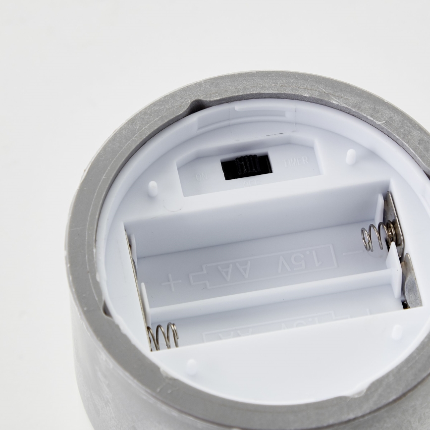 Brilliant - НАБІР 3x LED-свічок BOUGIE LED/2xAA IP44 сірий/димчастий