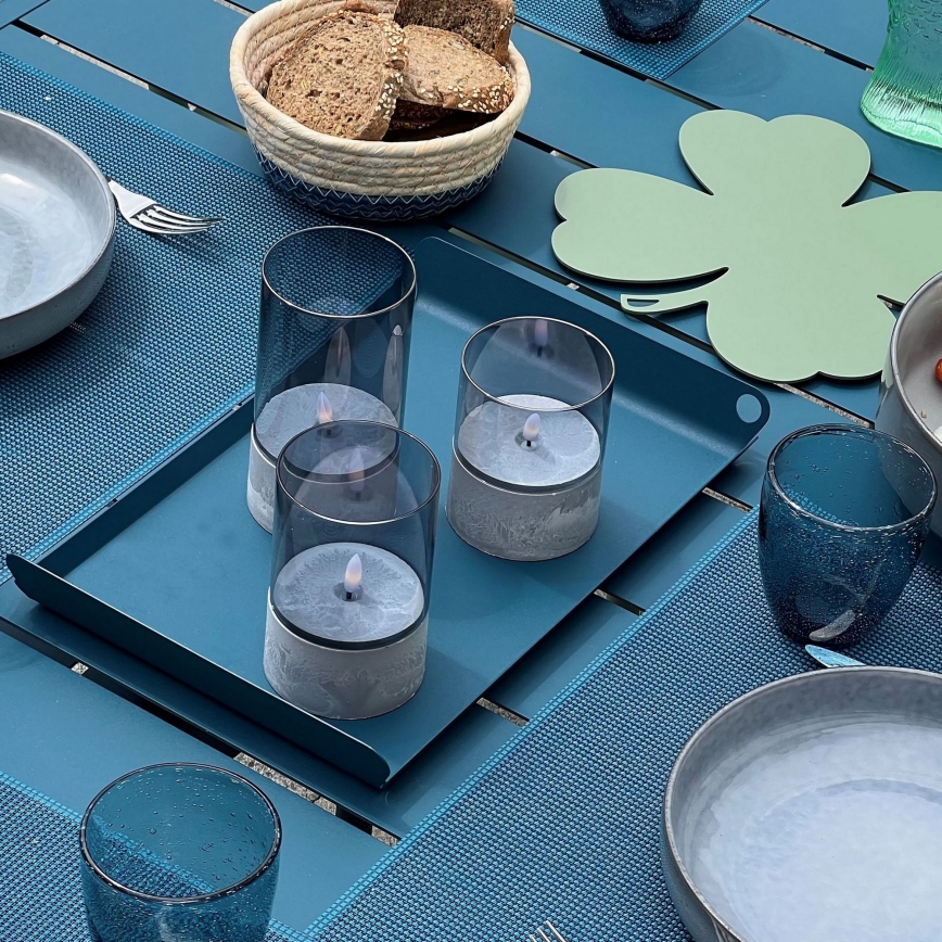 Brilliant - набор из 3 LED-свечей BOUGIE LED/2xAA IP44 серый/дымчатый