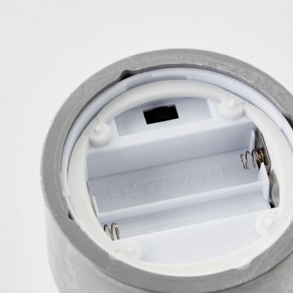 Brilliant - набор из 3 светодиодных свечей BOUGIE LED/2xAA IP44 серый/белый