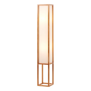 Brilliant - Напольный торшер SEASIDE 2xE27/40W/230V белый/коричневый