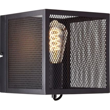 Brilliant - Настенный светильник MAZE 1xE27/40W/230V черный