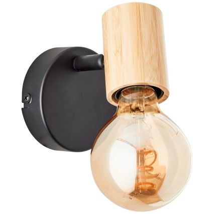 Brilliant - Настенный точечный светильник KERRY 1xE27/40W/230V бамбук