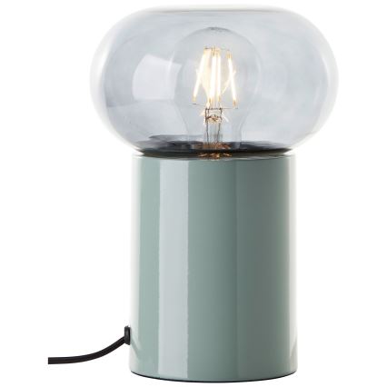 Brilliant - Настільна лампа KNUT 1xE27/25W/230V зелений/прозорий