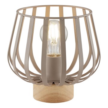 Brilliant - Настільна лампа NORDIC CAGE 1xE27/20W/230V бежева
