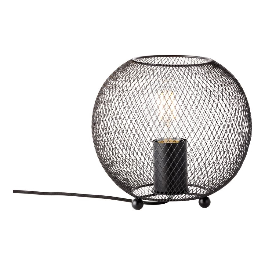 Brilliant - Настільна лампа SOCO 1xE27/60W/230V чорний