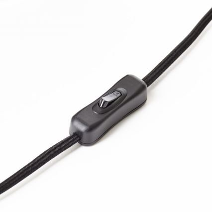 Brilliant - Настільна лампа SOCO 1xE27/60W/230V чорний