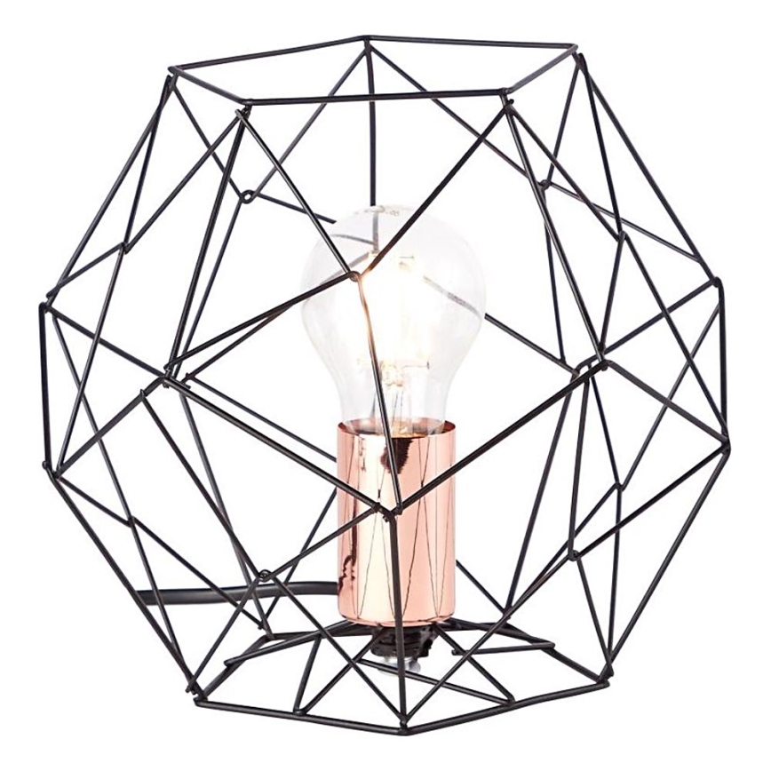 Brilliant - Настільна лампа SYNERGY 1xE27/60W/230V чорний/мідь