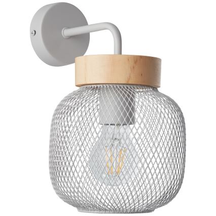 Brilliant - Настінна лампа GIADA 1xE27/40W/230V сіра