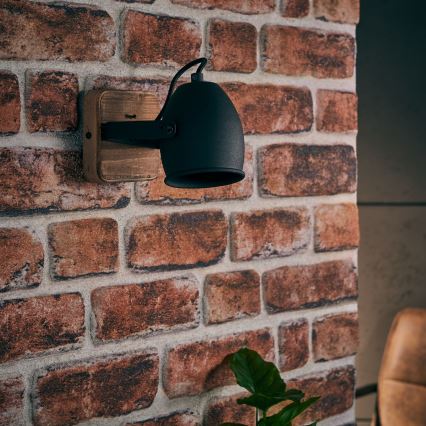 Brilliant - Настінний точковий світильник CROWTON 1xGU10/6W/230V сосна