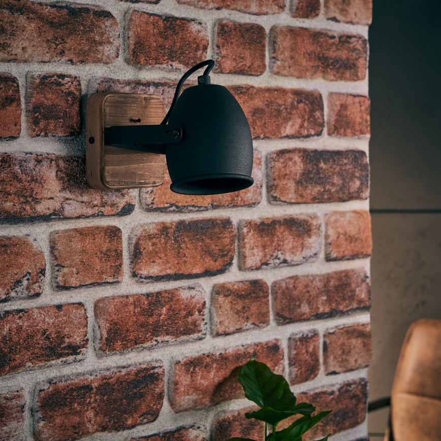 Brilliant - Настінний точковий світильник CROWTON 1xGU10/6W/230V сосна