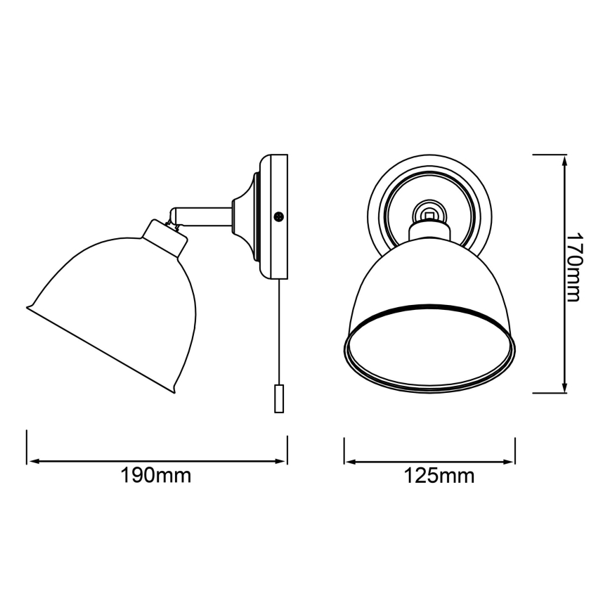 Brilliant - Настінний точковий світильник TELIO 1xE14/28W/230V рожевий