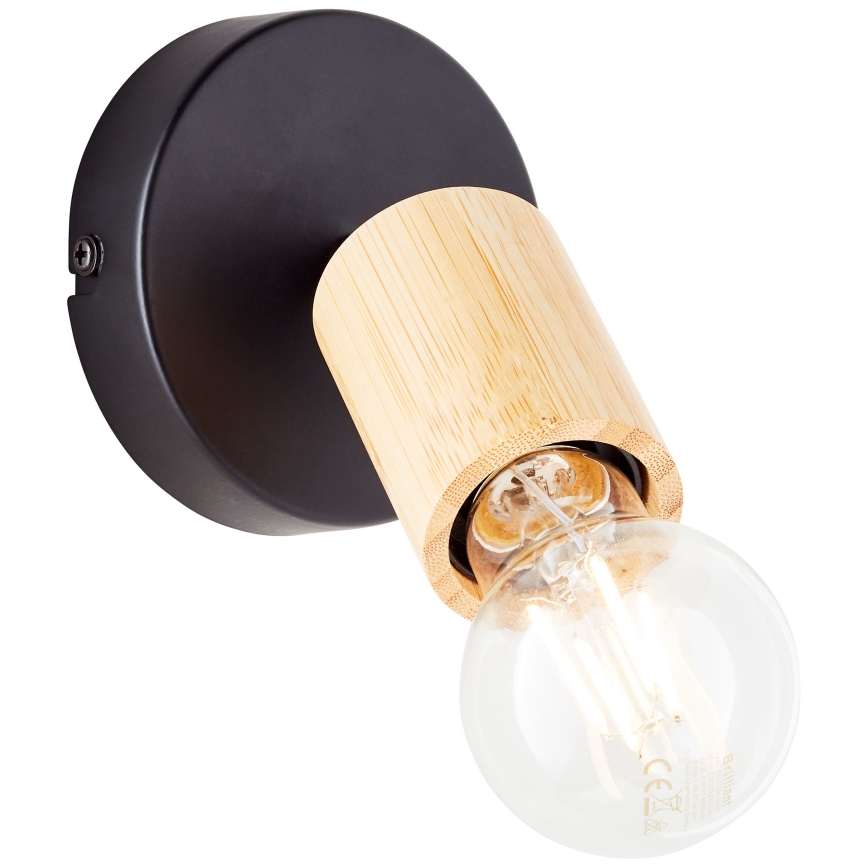 Brilliant - Настінний точковий світильник TIFFANY 1xE27/28W/230V бамбук