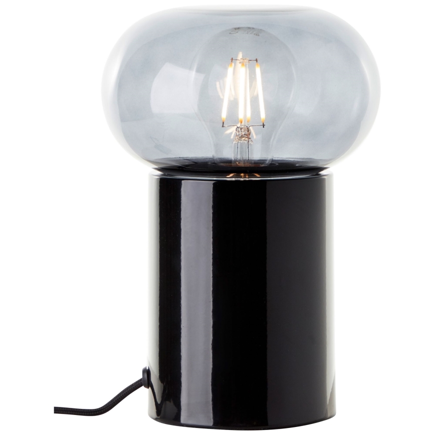 Brilliant - Настольная лампа KNUT 1xE27/25W/230V черный/прозрачный