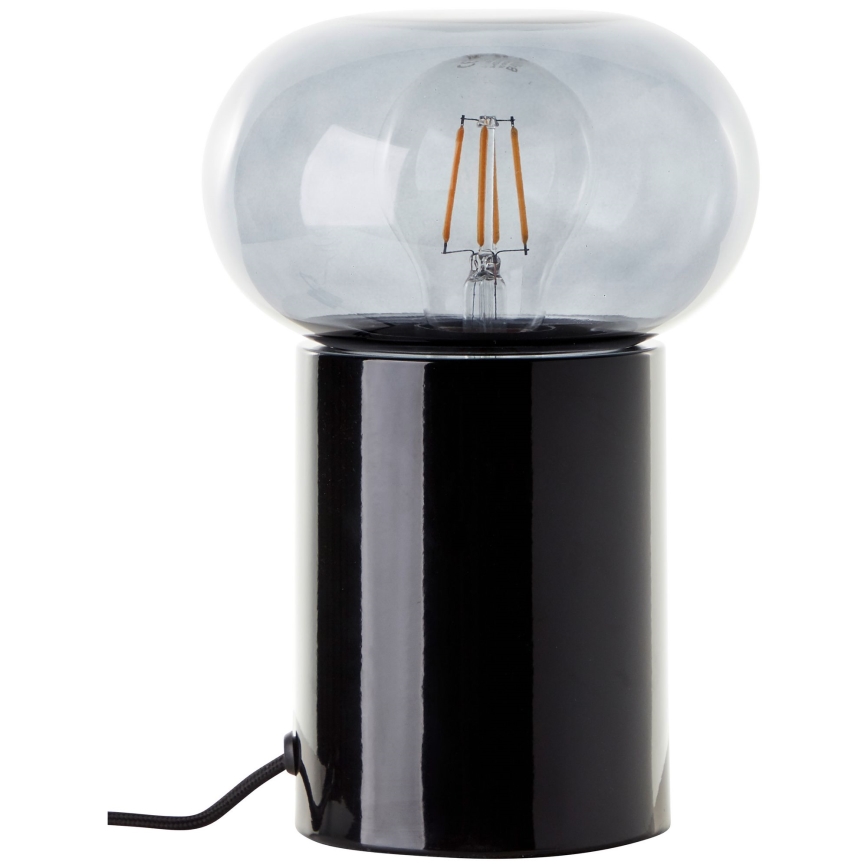 Brilliant - Настольная лампа KNUT 1xE27/25W/230V черный/прозрачный