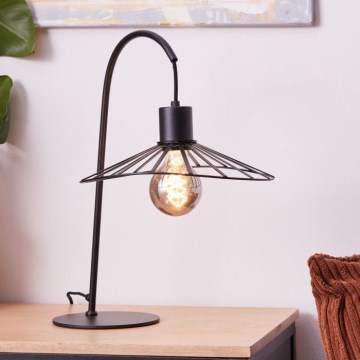 Brilliant - Настольная лампа LEIKA 1xE27/52W/230V черный