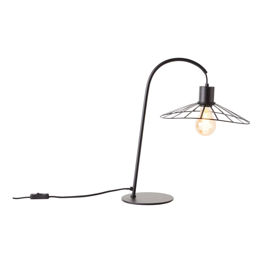 Brilliant - Настольная лампа LEIKA 1xE27/52W/230V черный