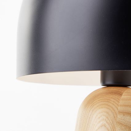 Brilliant - Настольная лампа NALAM 1xE14/40W/230V черный/пепел