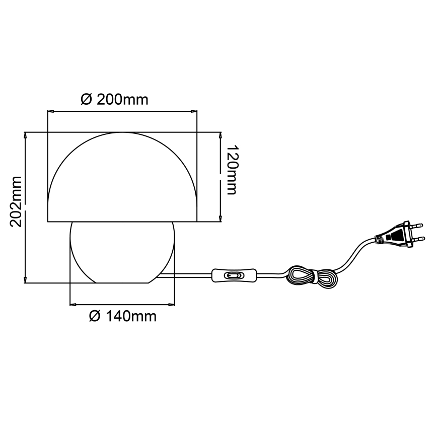 Brilliant - Настольная лампа NALAM 1xE14/40W/230V серый/пепел