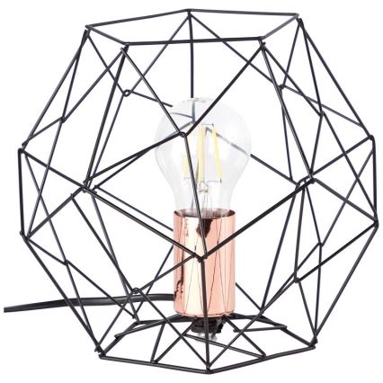 Brilliant - Настольная лампа SYNERGY 1xE27/60W/230V черный/медный