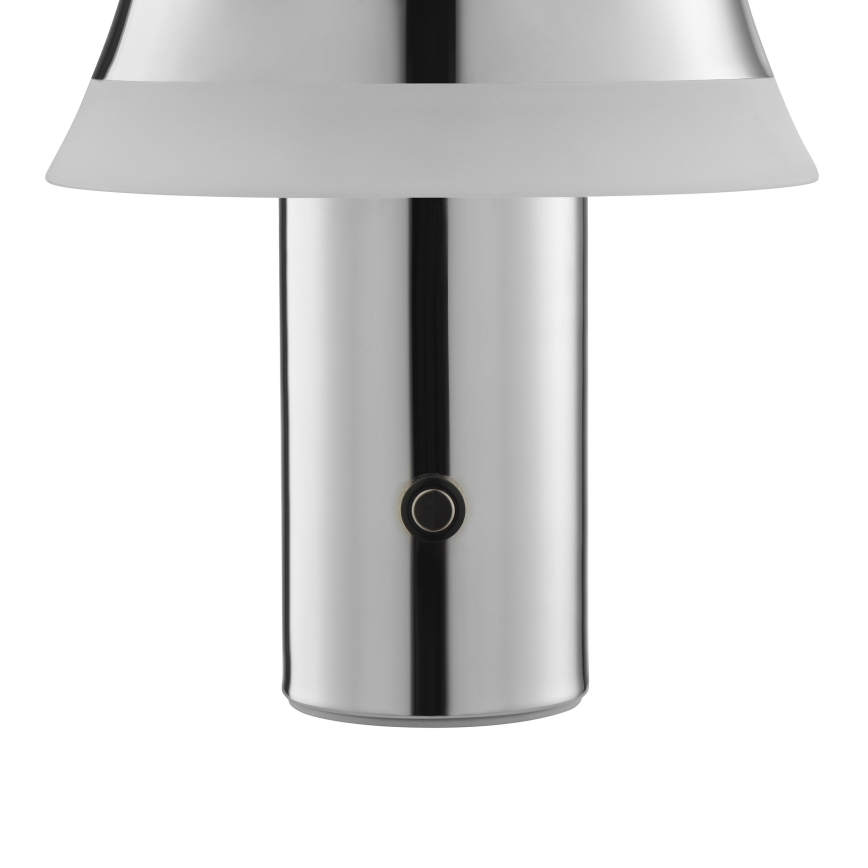 Brilliant - LED Диммируемая аккумуляторная сенсорная настольная лампа KINICH LED/2,5W/5V 2700K 2600 mAh глянцевый хром