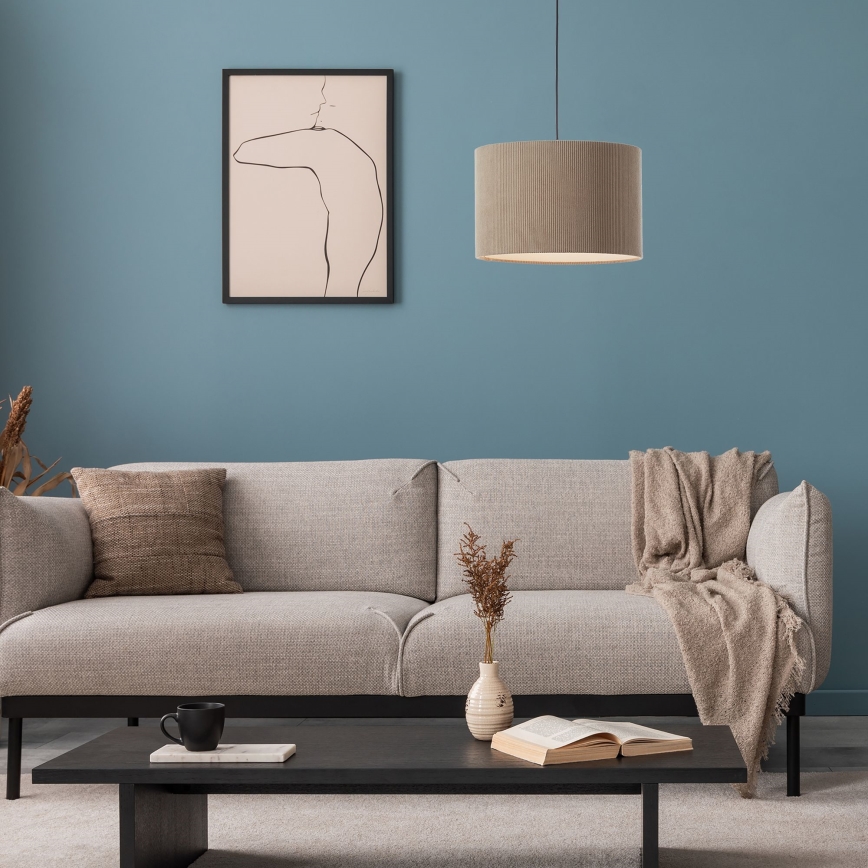 Brilliant - Підвісна люстра TONY 1xE27/20W/230V діаметр 35 см коричневий