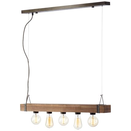 Brilliant - Підвісна люстра WOODHILL 5xE27/30W/230V