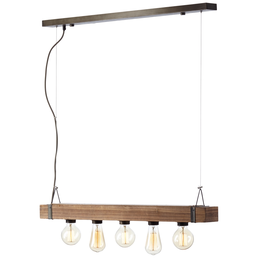 Brilliant - Підвісна люстра WOODHILL 5xE27/30W/230V