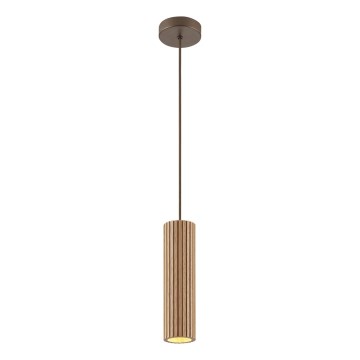 Brilliant - підвісний світильник на шнурі LAKEWOOD 1xGU10/10W/230V, Ø 10 см, коричневий