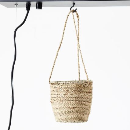 Brilliant - Подвесная люстра на тросе BANKWOOD 5xE27/28W/230V, отделка тополь