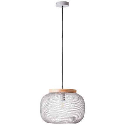 Brilliant - Подвесная люстра на тросе GIADA 1xE27/40W/230V, диаметр 39 см, серый