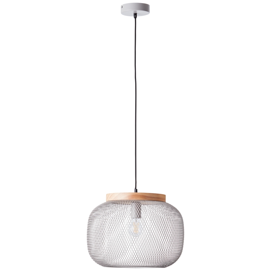 Brilliant - Подвесная люстра на тросе GIADA 1xE27/40W/230V, диаметр 39 см, серый