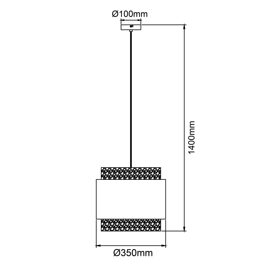 Brilliant - Подвесная люстра WATERLILLY 1xE27/60W/230V диаметр 35 см кремовый